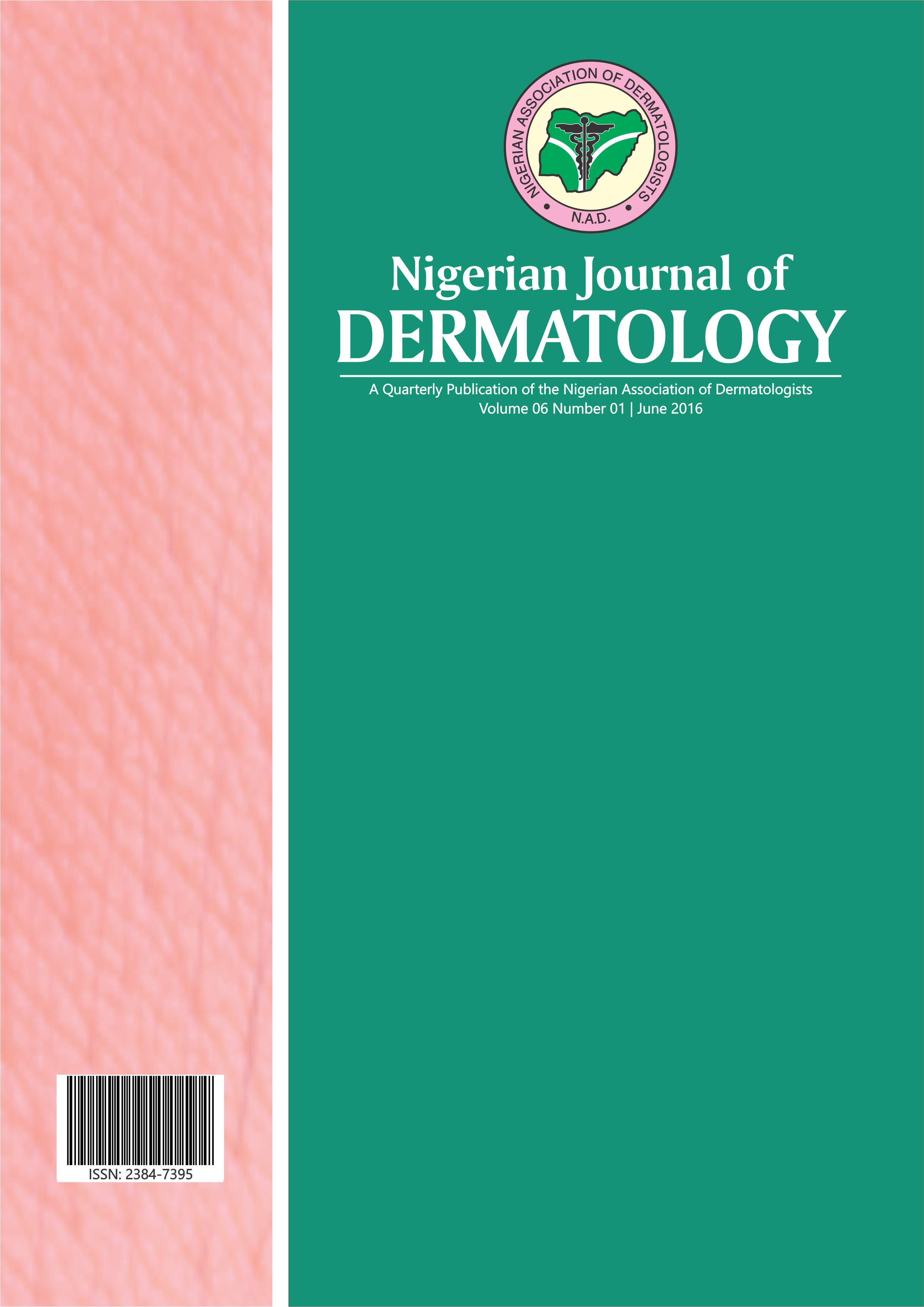 					View Vol. 6 No. 1 (2016): 2016 Nigerian Journal of Dermatology
				